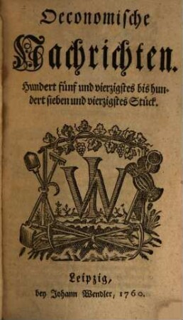 Oeconomische Nachrichten. 13. 1761