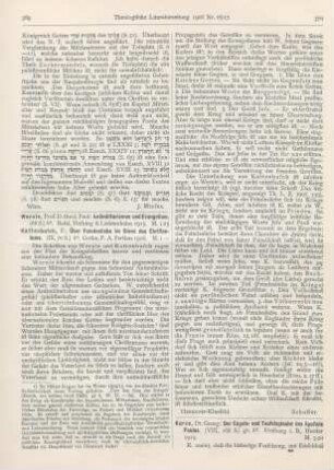369-370 [Rezension] Kattenbusch, Friedrich, Über Feindesliebe im Sinne des Christentums