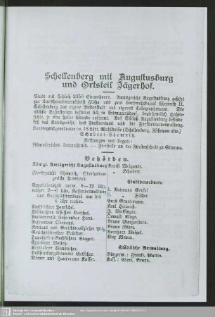 Schellenberg mit Augustusburg und Ortsteil Jägerhof