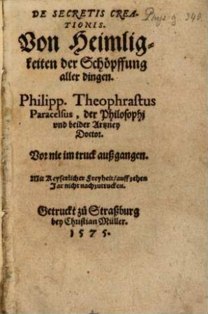 De secretis creationis