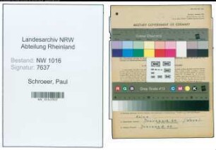 Entnazifizierung Paul Schroeer , geb. 14.04.1896 (Gastwirt)