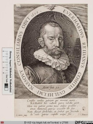 Bildnis Everaerd van Reyd (lat. Everhardus Reidanus)