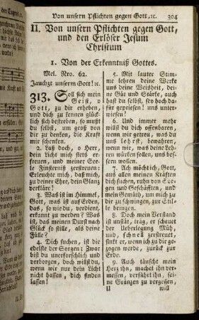 II. Von unsern Pflichten gegen Gott, und den Erlöser Jesum Christum.