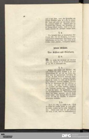 Zehnter Abschnitt. Von Küstern und Glöcknern.