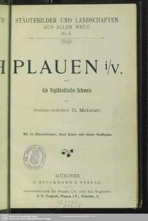 Plauen i.V. und die Vogtländische Schweiz