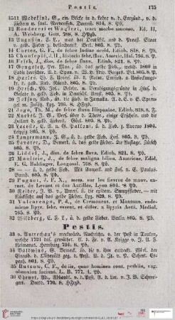 Pestis (Nr. 4533 - 4562)