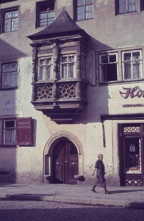 Saalfeld. Wohnhaus, Erker, in der Nähe Oberes Tor