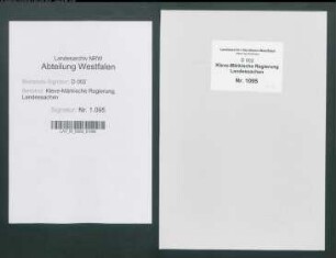 Bestätigung der Ritterbürtigkeit des Rittmeisters von Vaerssem zu Soest