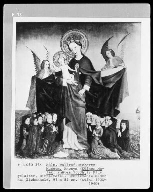Christus am Kreuz mit Maria und den zwölf Aposteln / Triptychon mit Christus am Kreuz und den zwölf Aposteln —