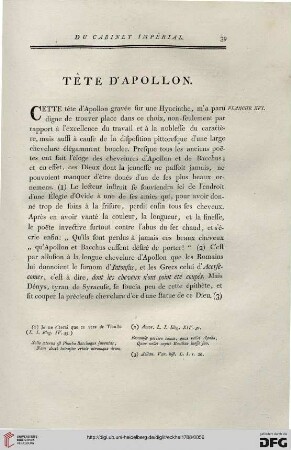 Tête d'Apollon