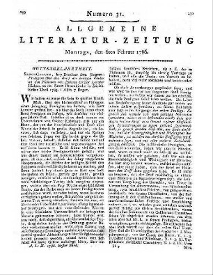 Beyträge zur Beförderung des vernünftigen Denkens in der Religion. H. 7. Hrsg. v. H. Corrodi. Frankfurt, Leipzig: [s.a.]