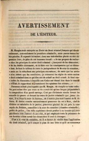 Traité de l'action publique et de l'action civile en matière criminelle