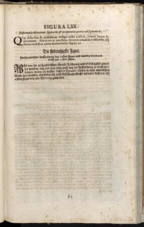 Figura LXX. = Die siebentzigste Figur. - Figura LXXIX. = Die neun und siebentzigste Figur.