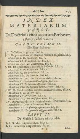 Index Materiarum