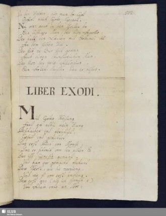 Liber Exodi.