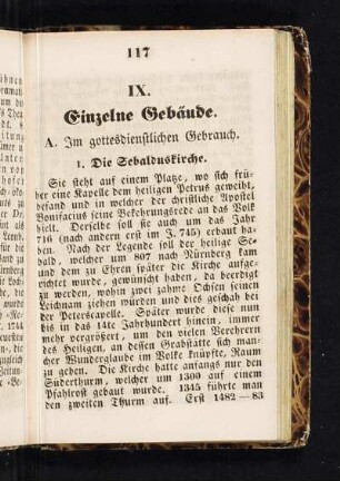 IX. Einzelne Gebäude.
