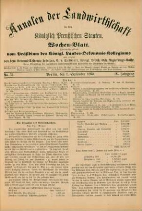No. 35. Berlin, den 1. September 1869. IX. Jahrgang.
