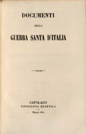 Documenti della guerra santa d'Italia. 15