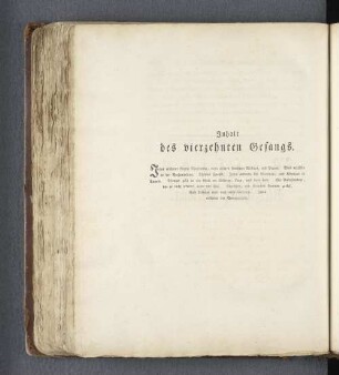 Inhalt des vierzehnten Gesangs.