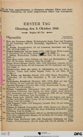 Ölgemälde (Nr. 1-135)