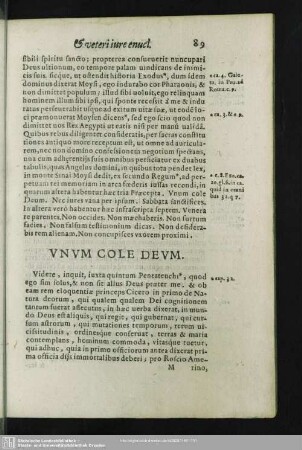 Unum Cole Deum