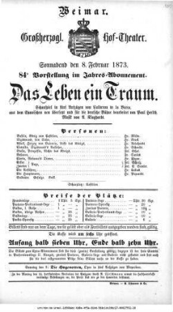 Das Leben ein Traum