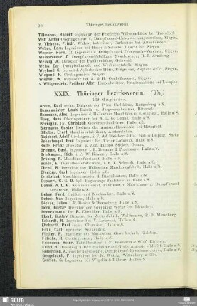 XXIX. Thüringer Bezirksverein.