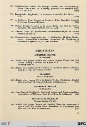 Miniaturen (Nr. 301-314)