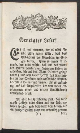 Geneigter Leser!