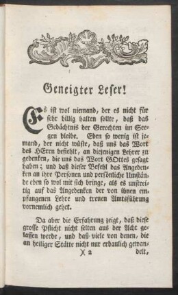 Geneigter Leser!