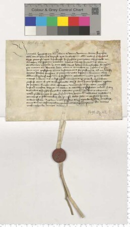 Dem Propste zu St. Johannis Dr. Joh. Barum präsentiert Bürgermeister Conradus Lange für eine Vikarie am Mariani und Thomas Altar zu St. Johannis den Verdener Kleriker Hinr. Elver [lat].