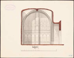 Gruftkapelle: Schnitt