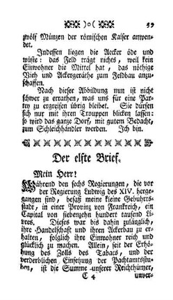 Der elfte Brief - Mein Herr!