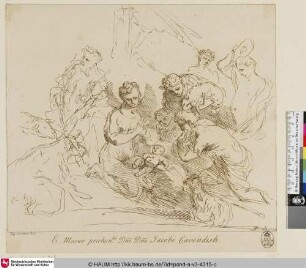 [Die Anbetung der Hirten; L'adoration des Bergers]