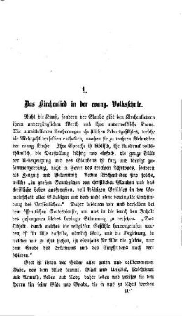 Das Kirchenlied in der evang. Volksschule
