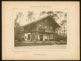 Landhaus Fontanestraße, Berlin-Grunewald: Ansicht (aus: Die Villenkolonie Grunewald, hrsg. von Egon Hessling, Berlin 1903)