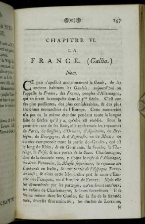 Chapitre VI. La France. (Gallia.)