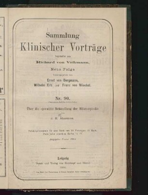 Über die operative Behandlung der Mikrocephalie