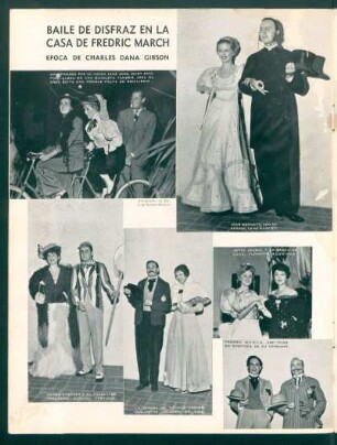 Baile de disfraz en la casa de Fredric March : Época de Charles Dana Gibson