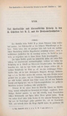 263-296 Das theokratische und übernatürliche Princip in den heiligen Schriften des A.T. und die Profanwissenschaften : Schluß