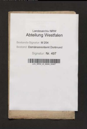Bucksche Gartenstücke auf dem Overhagen (Lünen): Ablösung einer Pfenningsgeldabgabe