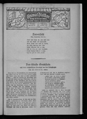 Heimat-Blätter. 1925-1938