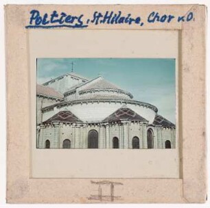 Poitiers: Kathedrale Saint-Hilaire, Chor von Osten (Foto 1941)