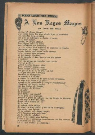 A los Reyes Magos : El poema lírico, pero sentido