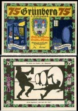 Grünberg, Notgeldserie, 75 Pfennig