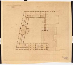 Schloss Posen, Posen Erweiterungsbau: Grundriss EG 1:200