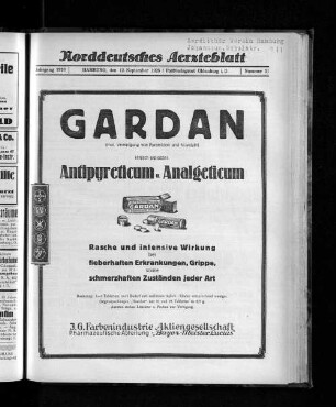 Jahrgang 1926, Hamburg, den 12. September 1926, Nummer 37