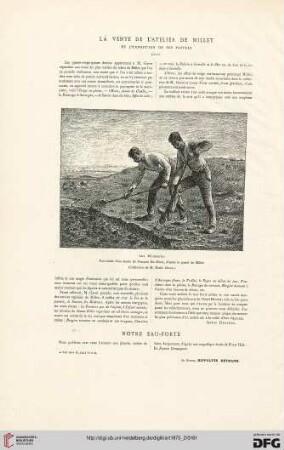 1: La vente de l'atelier de Millet et l'exposition de ses pastels, [3]