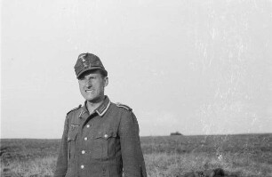 Zweiter Weltkrieg. Frontbilder. Sowjetunion. Angehöriger der deutschen Wehrmacht
