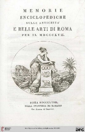 2: Memorie enciclopediche sulle antichita e belle arti di Roma